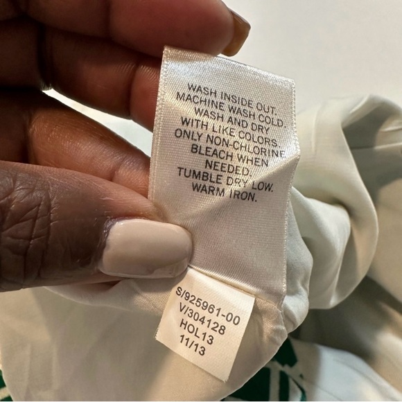 Banana Republic Factory Pencil Skirt Green White Geometric Print Size 0 - Picture 8 of 11